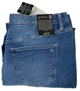 NUEVO CON ETIQUETAS Lularoe Mujer Años 90 Denim Relajado Azul Talla 34 Paneles de Soporte Elásticos - Imagen 1 de 12
