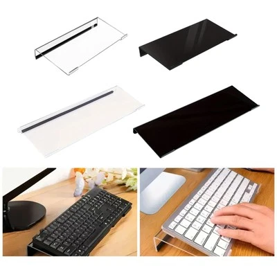 Levantador de teclados de escritorio con soporte para teclado de computadora que ahorra espacio para escritorio hogar Foto 1 de 2