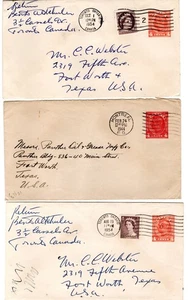Francobolli - Cancelleria Canada - 6 buste usate (C919) - Foto 1 di 2