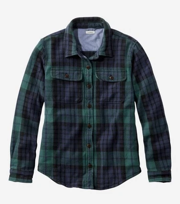 NEW With Tags LL Bean 1912 Overshirt Women’s Plus Size 2X NWT Dark Indigo Plaid - Image 1 of 4