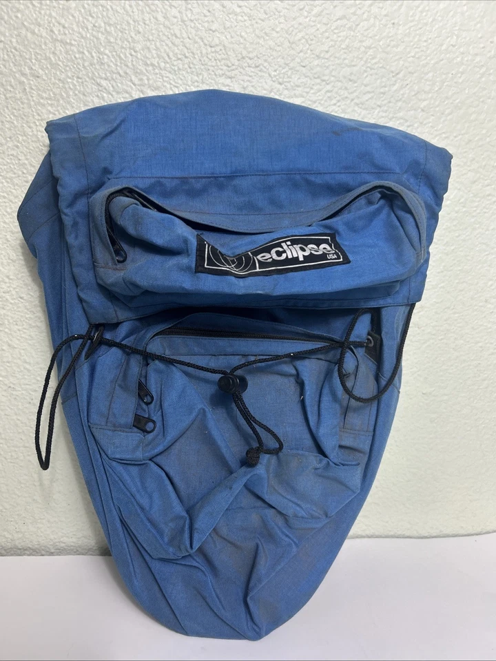 Alforja Eclipse Vintage EE. UU. Azul Bicicleta Bar Embalaje Tour Años 70 80 Eroica Foto 1 de 4