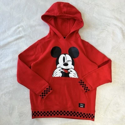 Vans x Disney Funhouse Hoodie 100 Anniversary Red Youth Size Small - Image 1 of 4