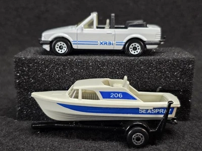 Matchbox Two Pack No. TP 115 Ford Escort Cabriolet and Boat with Trailer - Image 1 of 4