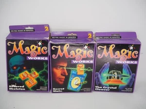 Vintage 1995 Magic Tricks Milton Bradley Magic Works Lot of 3 w/Boxes - Picture 1 of 7