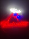 New Budweiser Deer Buck Stag Head 20"x16" LED Neon Sign Beer Light Lamp