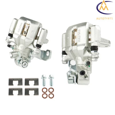 Rear Brake Calipers w/ Bracket Pair for Acura ILX CSX 2006 2007-2015 Honda Civic - Image 1 of 4