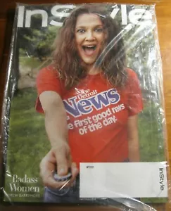 NEW August 2020 issue of In Style Magazine Drew Barrymore #76 - Foto 1 di 2