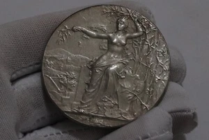 π§ π«π· FRANCE BRONZE MEDAL c.1880 By Andre Massoulle & A. Bertrand ATELIER 47mm - Picture 1 of 8