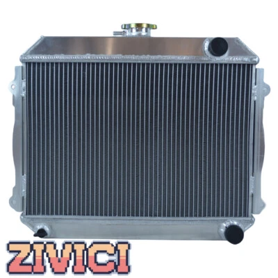 Radiador completo de aluminio de 3 filas para Toyota Corolla 1971-1974 1,2 L 1,6 L I4 M/T CC435 Foto 1 de 4