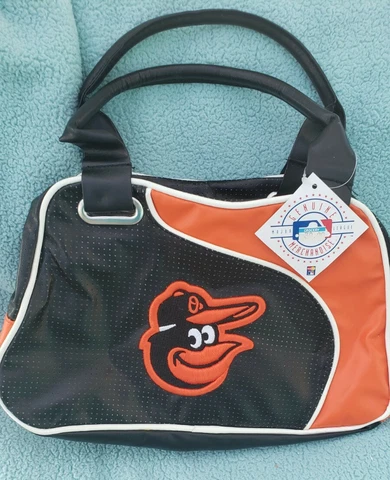 Baltimore Orioles Women's MLB bowler Purse 14" x 14"  Bag hand held Cover