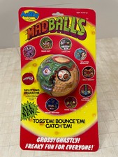 1986 Vintage AMTOY MADBALLS SPLITTING HEADACHE New On Card MOC