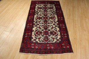ESTATE 4x6 Circa 1960 Tribal Stunning Balouch Handmade knotted Wool RUG 582383 - Picture 1 of 12