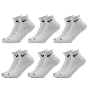 6 PAIRS Nike Socks Everyday Plus Training Cushioned Dri-Fit Ankle Socks MEDİUM - Picture 1 of 1