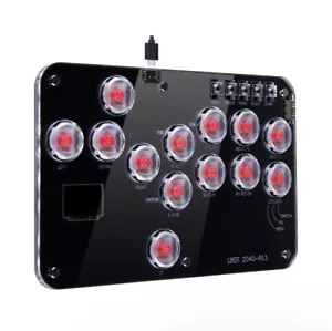 Teclado Juego Arcade Stick R13, Controlador Sin Palanca con Turbo y RGB Personalizado - Imagen 1 de 6