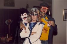 1980s 4x6 photo Adult Halloween Party Costume Vampire Redskins Fan Glam Rocker 