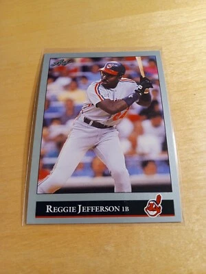 1992 Leaf #86 REGGIE JEFFERSON Cleveland Indians Baseball Card, 1st Baseman (NM) - Image 1 of 2