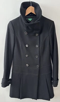 Abrigo United Colors Of Benetton Negro Lana Mujer Talla EU 42 (US 6) Foto 1 de 4