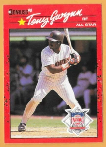 TONY GWYNN SAN DIEGO PADRES NL ALL-STAR #705 - DONRUSS CASI NUEVO-COMO NUEVO 1990 - Imagen 1 de 2