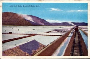 SALT BEDS Great Salt Lake UTAH UT Postcard - Picture 1 of 2