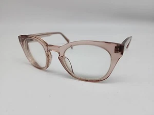 Warby Parker Eyeglasses CASPAR 668 48-23-145 Transparent Pink Horn Rimmed - Picture 1 of 8