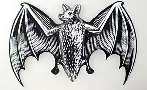 Vintage Halloween Fledermaus Deko Hängedeko Bacardi Fledermaus? 24x13 - Bild 1 von 6