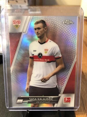 Sasa Kalajdzic 2021-22 Topps Chrome Bundesliga Silver Refractor Stuttgart SP - Image 1 of 3