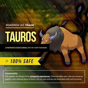 Tauros Pokemon #128 GO Gen 1 Kanto - Afbeelding 1 van 4