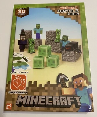 Minecraft Paper Craft Overworld Hostile Mobs 16703 Brand New Over 30 Pieces - Image 1 of 3