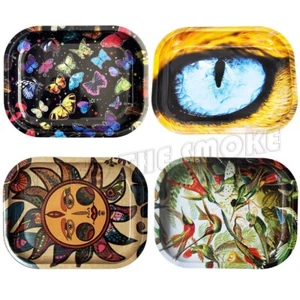 1 Stück Rolling Tray Tabak Metall Tablett für Rauchzubehör NEU zufällig - Bild 1 von 3