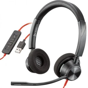 Plantronics Blackwire BW3320 Headset USB-A Stereo WFH Zoom Teams Gaming Free P&P - Picture 1 of 21