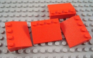 LEGO Lot of 4 Red 3x4 Roof Slope Pieces - Picture 1 of 1