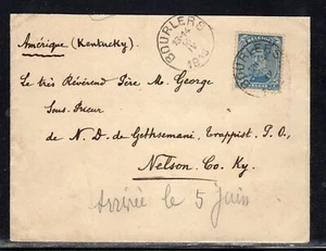 Belgium Bourlers Censored to US 1919 b994 - Picture 1 of 2