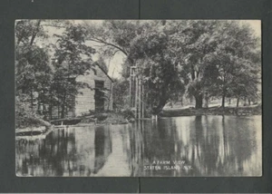 1909 Post Card Staten Island NY A Farm View - Picture 1 of 1