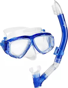 Unisex-Adult Swim Snorkel Dive Mask Anti-Fog with Nose Cover Adventure Series - Picture 1 of 2