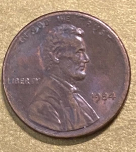 1984, Lincoln Cent Rim Error L, No Mint Mark, Slightly Off Center See Photos - Picture 1 of 4
