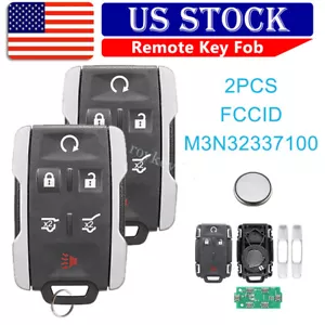 2 Keyless Entry Remote Control Car Key Fob For Chevrolet Suburban Tahoe 6Buttons - Foto 1 di 9