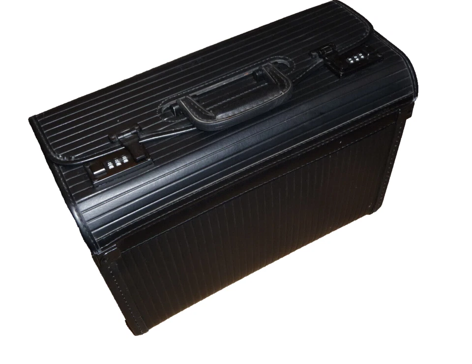 SAMSONITE pilot laptop Briefcase combination 45x21x33cm Black brown inner ? G1 - Image 1 of 4