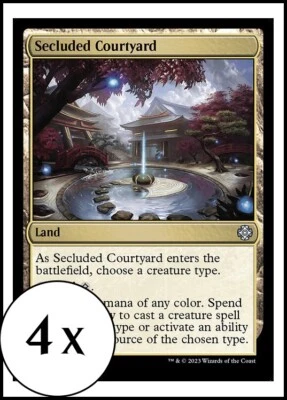 MTG - 4 x Secluded Courtyard - Playset of 4 - Lost Caverns of Ixalan - Image 1 of 2