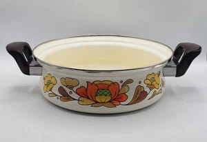 Maceta de colección MCM Sanko esmaltada flores de campo 3 cuartos casi nueva - Imagen 1 de 10