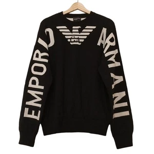 Auth EMPORIO ARMANI - Black Cream Men's Sweater - Picture 1 of 9
