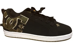 DC Shoes Herren Court Graffik Schuhe Schwarz/Grün (XKKG) Camouflage - 300529 Größe 18 Neu - Bild 1 von 14