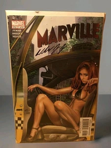 Marville #1 DF Greg Horn Foil Signed Bill Jemas COA #29/199 Marvel 2003 - Picture 1 of 3