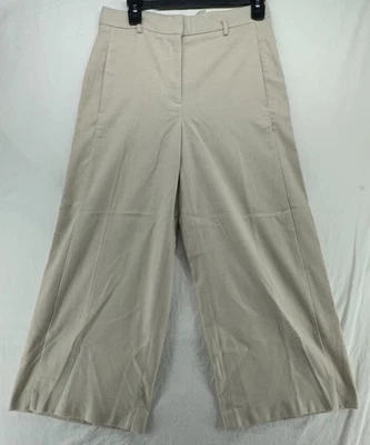 Pantalón Corto Ann Taylor The Cinturón Pierna Ancha Marina Marrón Beige Nuevo con Etiquetas Talla 2 Sin Cinturón Foto 1 de 4