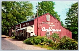 K32/ Pound Ridge New York Postcard Chrome Malcolm Vincent Antique Shop 1539 - Picture 1 of 2