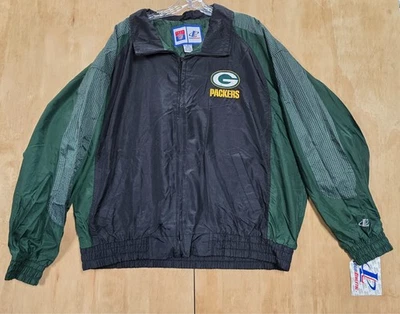 Vtg Logo Athletic Green Bay Packers Windbreaker Jacket Lightweigt Full Zip XXL - Image 1 of 4