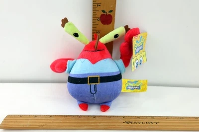 Spongebob Squarepants Mr. Krabs Stuffed Animal Plush 6” Basic Fun w/tag - Image 1 of 4