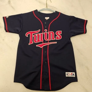 VTG Majestic Minnesota Twins 2010 Inaugural Baseball MLB Jersey YouthL Polyester - Picture 1 of 5