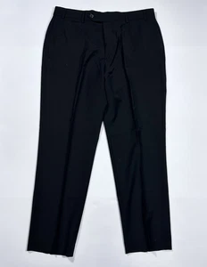 BROOKS BROTHERS Regent Fit Men's Size 34x30 Casual Black Stretch Flat Front Pant - Picture 1 of 4