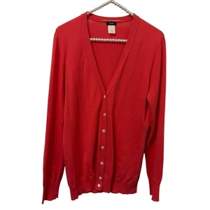 J Crew Pullover Damen große Knopfleiste Strickjacke klassisch leicht Lagenlook - Bild 1 von 11