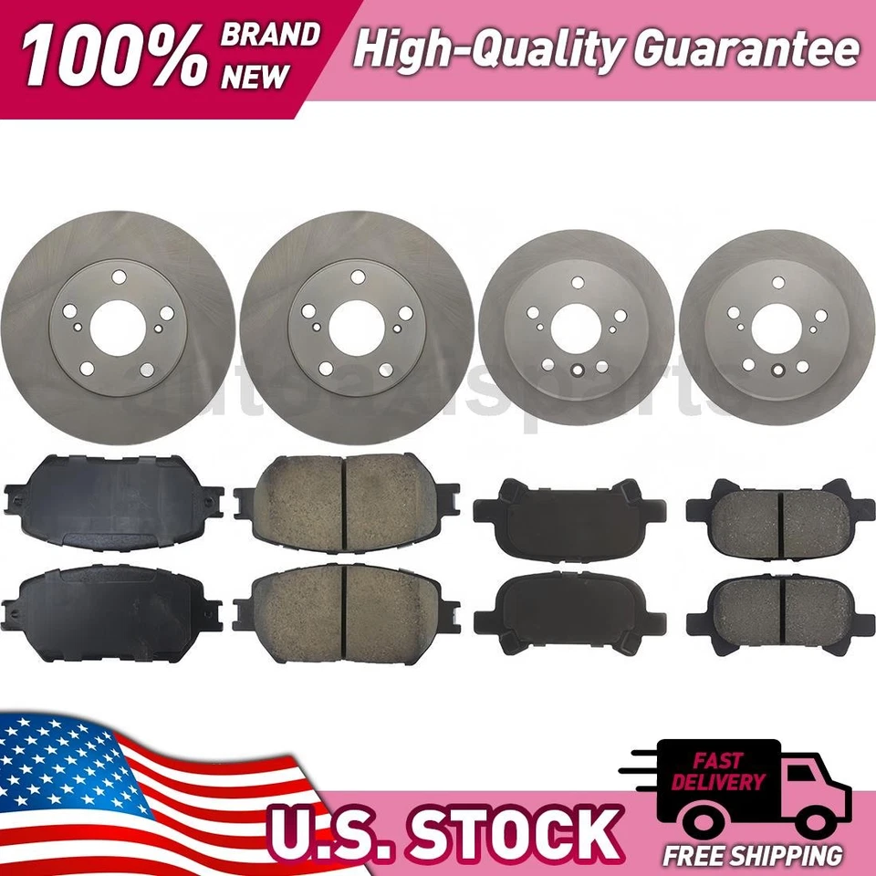 Kit de actualización de freno de disco de piezas centradas delanteras y traseras para Toyota Camry 2002-2006 Foto 1 de 1
